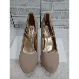 Flourish nude Pumps Ankle Strap  Heels Size 10